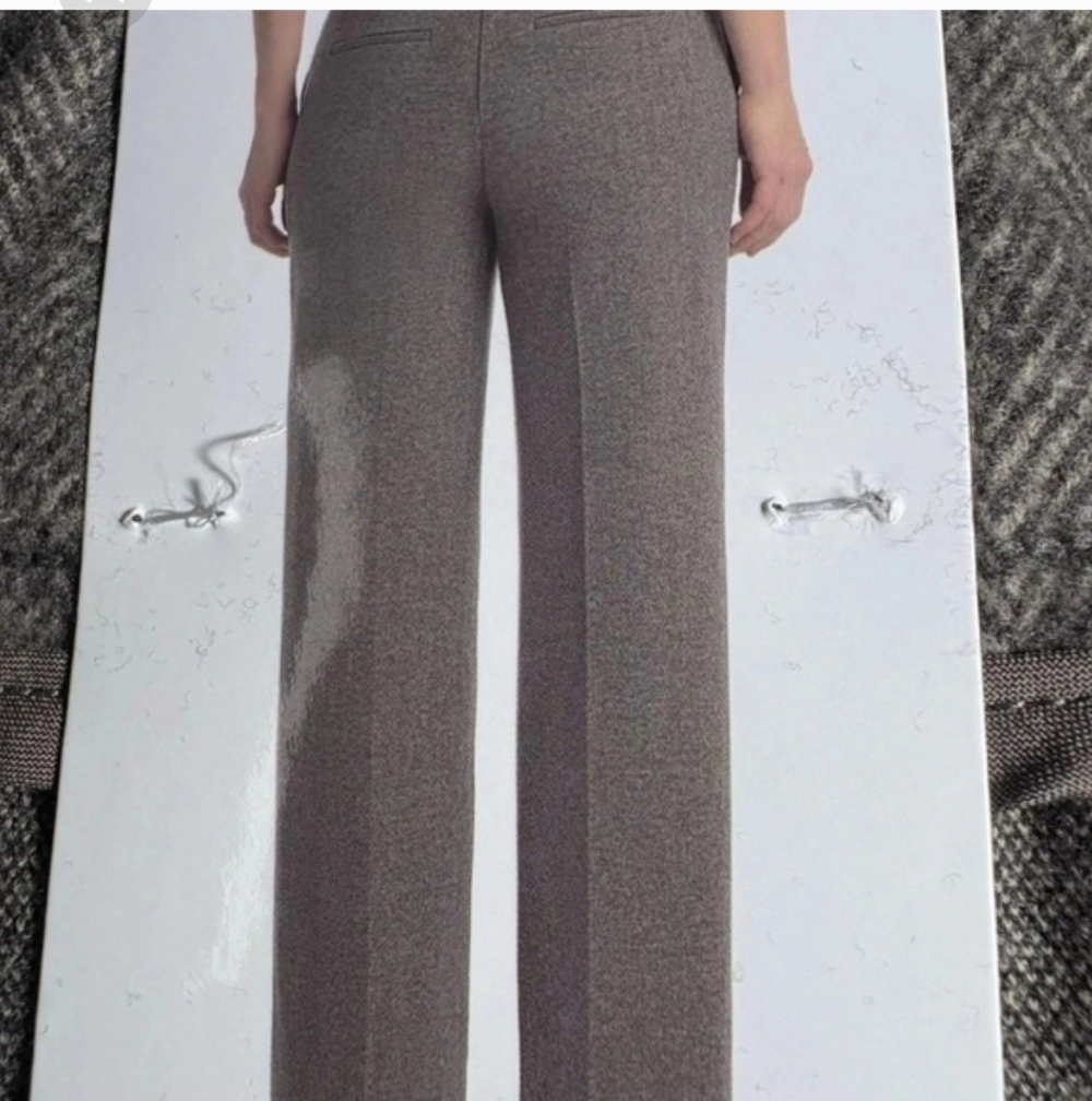 Hilary Radley Women's Front Slash Pockets Stretch Brushed Pants, New - Picture 2 of 6